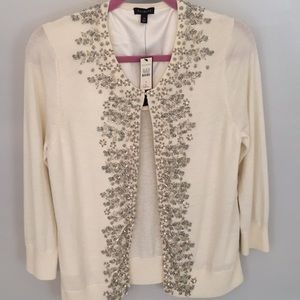 Talbots embellished Cardigan sweater